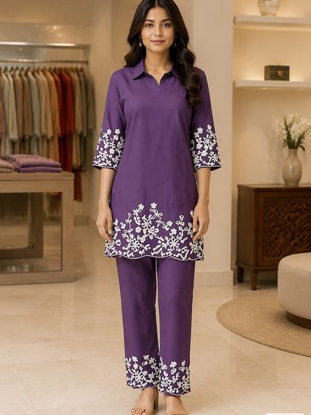 Embroidered Panel Co-ord Set